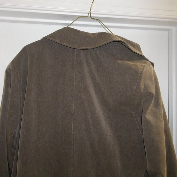 Vintage Unisex Classic London Fog Microfiber Trench Coat w/ Fleece Lining - Picture 8 of 9